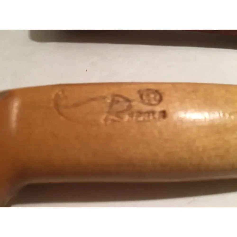 VTG FISHING KNIFE SIGNED J. MARTTIINI FINLAND 16Cms BLADE & LEATHER BELT SHEATH